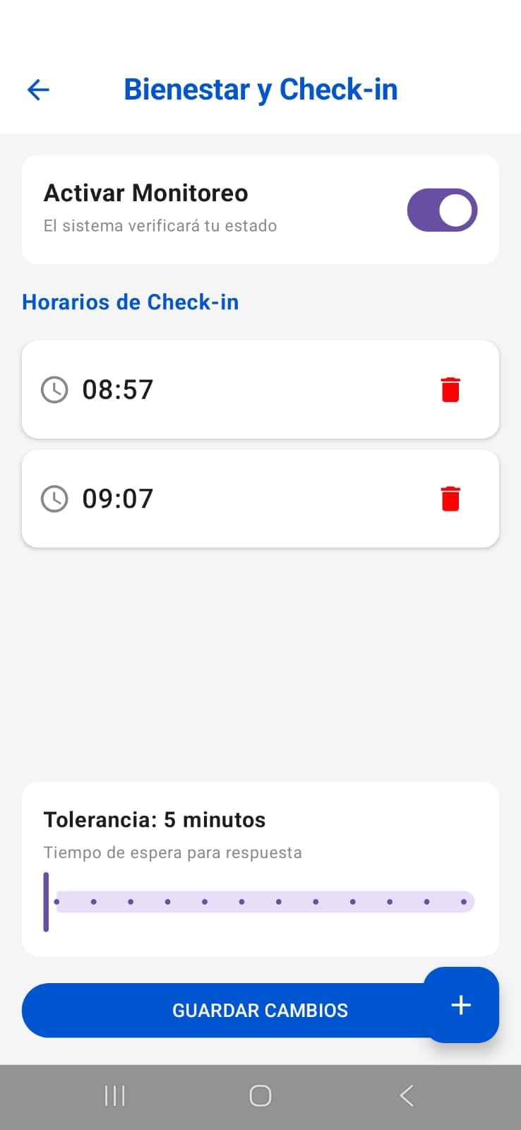 App Hogar Seguro Botón