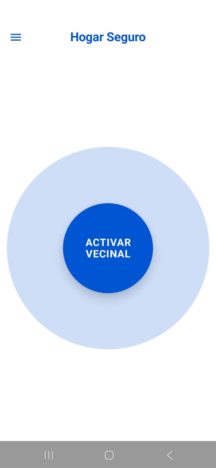 App Hogar Seguro Botón