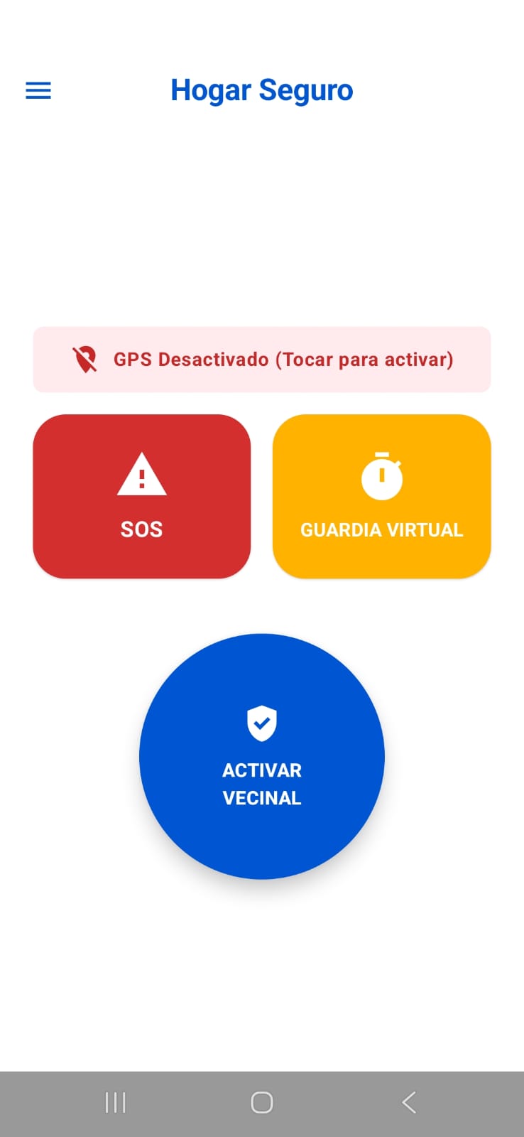 App Hogar Seguro Login